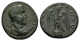 Troas, Alexandria Troas. Trebonianus Gallus, AD 251–253. AE. 4.61 g. 20.40 mm.
Obv: IMP C VIB TRIB [GALLVS] AVG. Laureate, draped and cuirassed bust o...