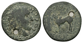 Mysia, Parium. Pseudo-autonomous, Time of Valerian-Gallienus, (AD 253-268). AE. 3.82 g. 20.44 mm.
Obv: IARIOC CH (sic). Head of city founder Parios, ...
