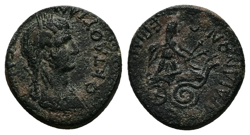 Lydia, Sardes. Claudia Octavia AD 54-62. AE. 4.50 g. 17.48 mm. Mindios, stratego...