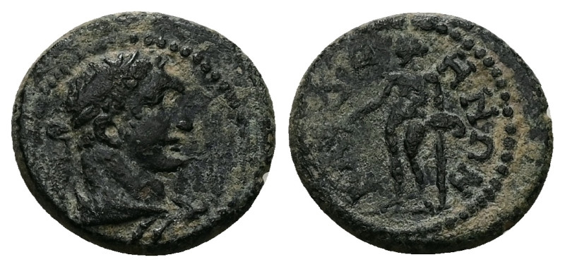 Phrygia, Cadi. Pseudo-autonomous, AD 198–268. AE. 2.97 g. 15.35 mm.
Obv: Laureat...