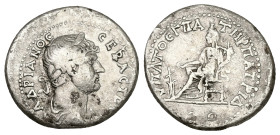 Cappadocia, Caesaraea-Eusebia. Hadrian. AD 117-138. AR Didrachm. 5.52 g. 21.97 mm.
Obv: ΑΔΡΙΑΝΟϹ ϹΕΒΑϹΤΟϹ. Laureate head of Hadrian, right.
Rev: ΥΠΑΤΟ...