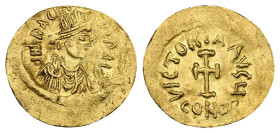 Heraclius, AD 610-641. AV, Tremissis. 1.43 g. 17.29 mm. Constantinople. 
Obv: δN hЄRAC[LIЧS P]P AV. Bust of Heraclius facing right, beardless, wearing...