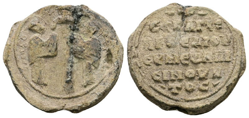 PB Byzantine seal of Symeon, proedros (metropolitan) of Pessinus (c. AD 1072)
O...