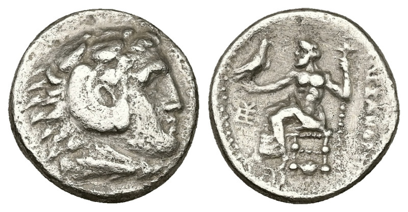 Kings of Macedon, Alexander III 'the Great'. AR Drachm, 4.00 g 17.10 mm. 336-323...