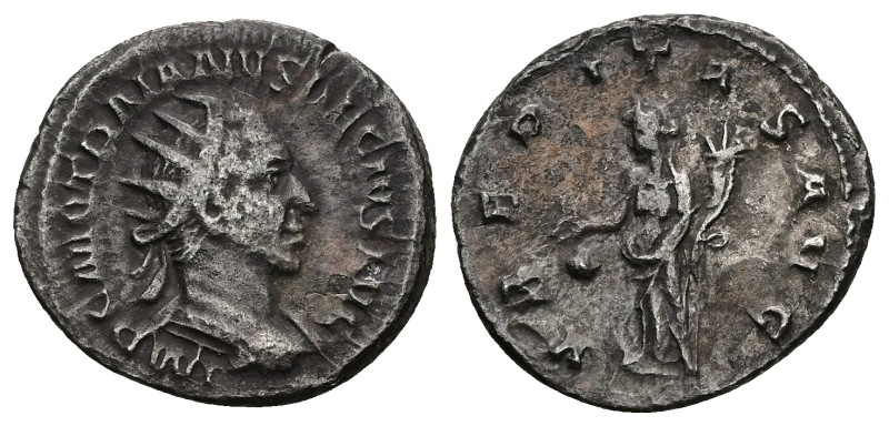 Trajan Decius, AD 249-251. AR, Antoninianus. 3.40 g. 22.05 mm. Rome.
Obv: IMP C ...