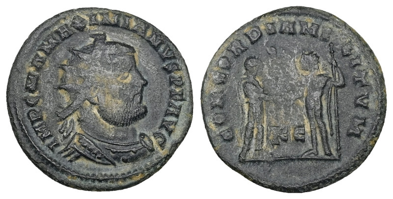 Maximianus, AD 286-305. Antoninianus. 3.00 g. 21.79 mm. Kyzikos.
Obv: IMP C M A ...