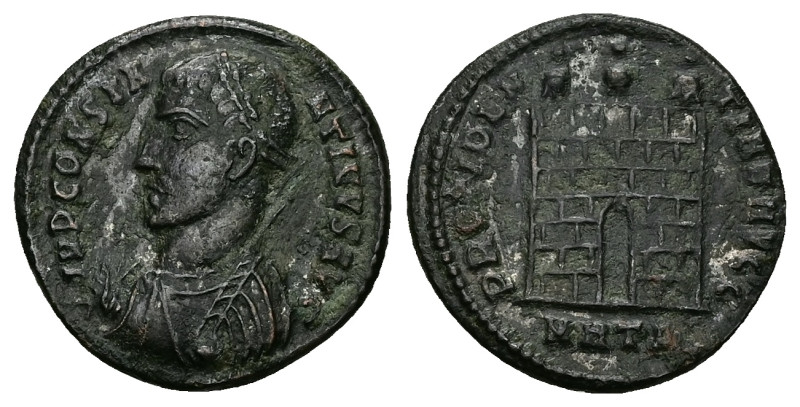 Constantine I ‘The Great’, AD 307-337. AE, Follis. 3.00 g. 19.54 mm. Heraclea.
O...