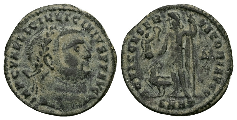 Licinius I, AD 308-324. AE, Follis. 2.91 g. 22.68 mm. Antioch.
Obv: IMP C VAL LI...