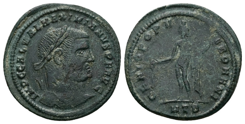 Galerius Maximianus as Caesar, AD 293-305. AE, Follis. 5.90 g. 26.53 mm. Heracle...