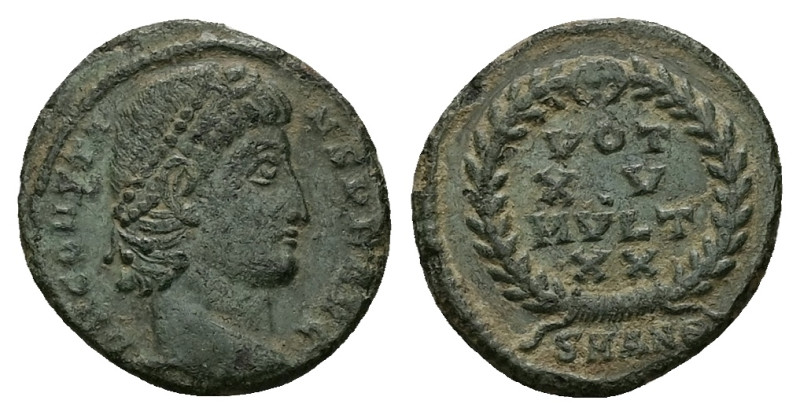 Constans, AD 337-350. AE, Follis. 1.63 g. 14.97 mm. Antioch.
Obv: D N CONSTANS P...