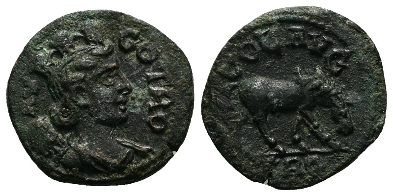 Troas, Alexandria. Pseudo-autonomous, Time of Gallienus (AD 260-268). AE, As. 5....