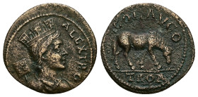 Troas, Alexandria. Pseudo-autonomous. Time of Trebonianus Gallus or Valerian I (251-260). AE. 5.84 g. 23.19 mm.
Obv: ALEX TRO. Draped bust of Tyche, r...