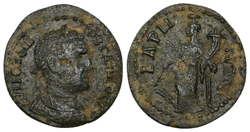Pisidia, Baris. Trebonianus Gallus, AD 251-253. AE. 6.27 g. 25.53 mm.
Obv: ΑΥΤ Γ...