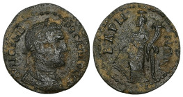 Pisidia, Baris. Trebonianus Gallus, AD 251-253. AE. 6.27 g. 25.53 mm.
Obv: ΑΥΤ Γ ΟΥƐΙΒ ΤΡΒ ΓΑΛΛΟϹ ϹƐΒ. Laureate, draped and cuirassed bust of Gallus, ...