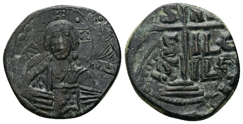 Anonymous Follis, Class B. Romanus III, AD 1028-1034. AE, Follis. 10.87 g. 29.40...