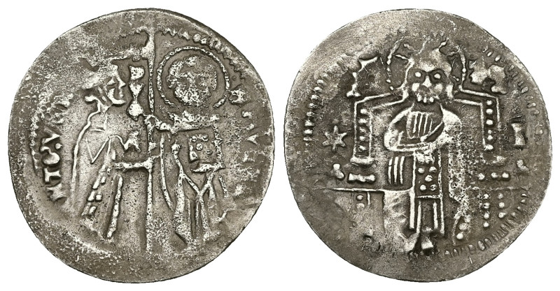 Republic of Venice. Antonio Venier, AD 1382-1400. AR, Grosso. 2.23 g. 24.94 mm. ...