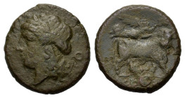 Italy, Campania, Neapolis. c. 275-250 BC. Æ (19 mm, 5,9 g)