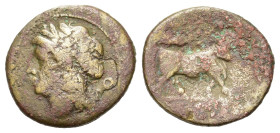 Italy, Campania. c. 275-250 BC. Æ (21 mm, 4,7 g) Uncertian mint.