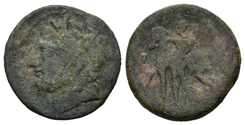 Sicily, Messana, The Mamertinoi, c. 220-200 BC. Æ Pentonkion (25 mm, 11,8 g). La...
