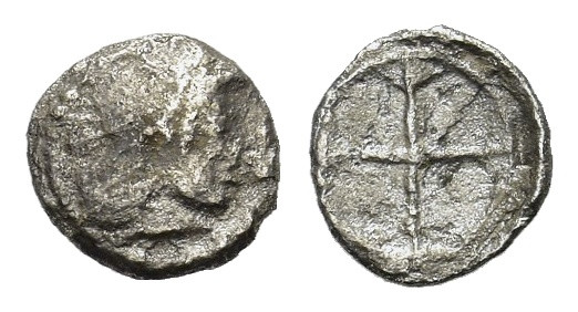 Sicily, Syracuse. Deinomenid Tyranny. 485-466 BC. AR litra (9 mm, 5 g). Under Hi...