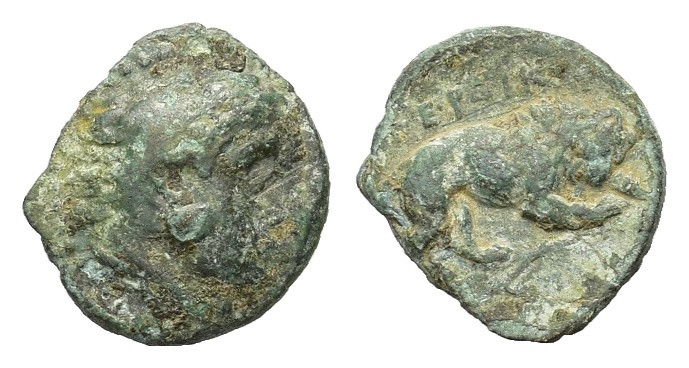 Kings of Macedon. Perdikkas III (brother of Philip II), 365-359 BC. Æ
(14mm, 2,0...