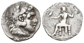 Kings of Macedon. Alexander III the Great 336-323 BC. AR tetradrachm (29,5 mm, 15,8 g). Posthumous issue of Mytilene, ca. 275 BC. Head of Heracles rig...