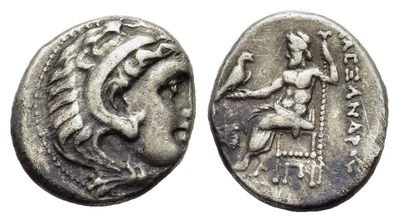 Kings of Macedon. Alexander III the Great. 336-323 B.C. AR drachm (15,5mm, 4,2 g...