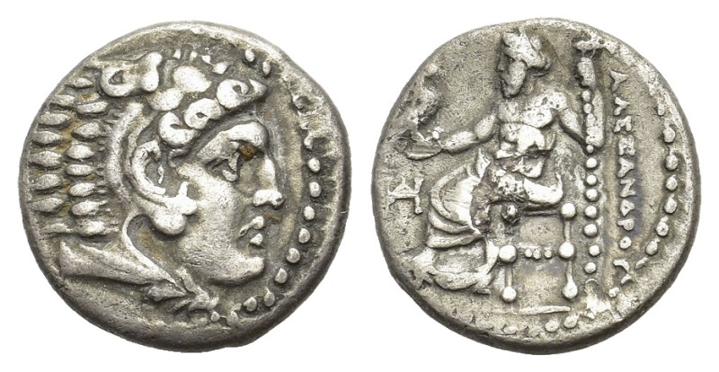 Kings of Macedon. Alexander III the Great. 336-323 B.C. AR drachm (16,8 mm, 4 g)...