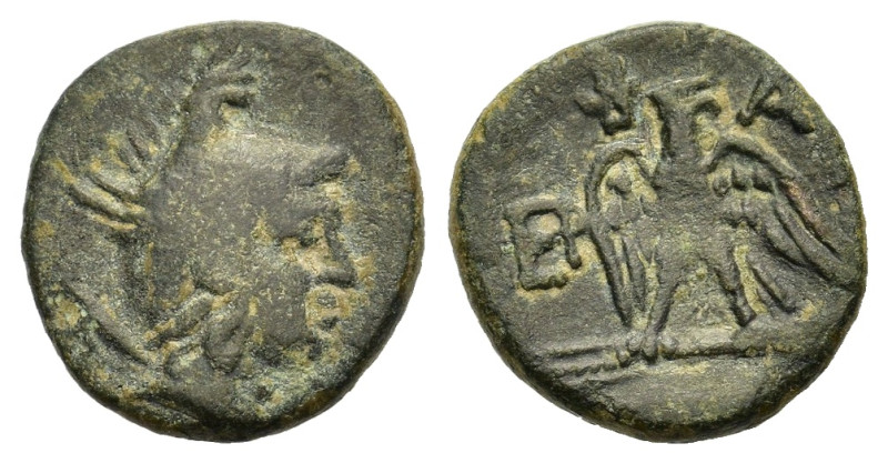 Kings of Macedon. Perseus. 179-168 BC. Æ (19mm,5,00gr.). Head of the hero Perseu...