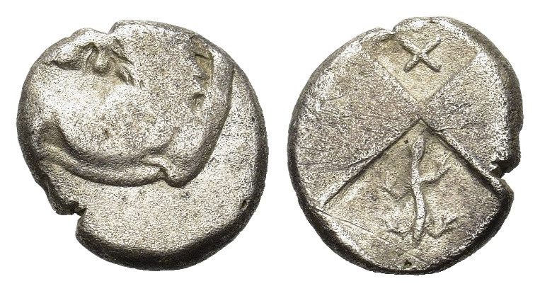 Thrace, Thracian Chersonesos, c. 386-338 BC. AR Hemidrachm (13,2 mm, 2,3 g). McC...