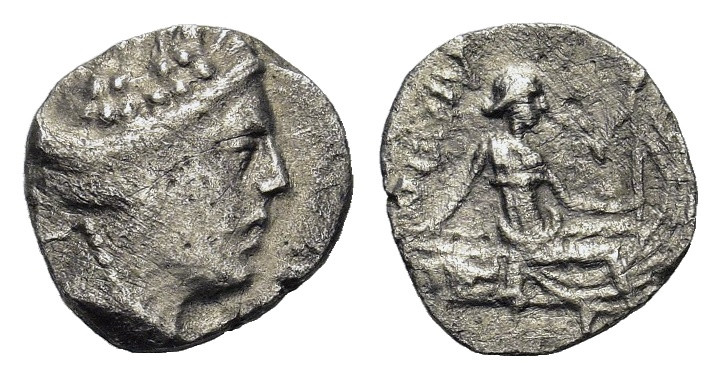 Euboea, Histaia, 3rd-2nd century BC; AR Tetrobol (11,5 mm, 0,6 g). HGC 4, 1525; ...