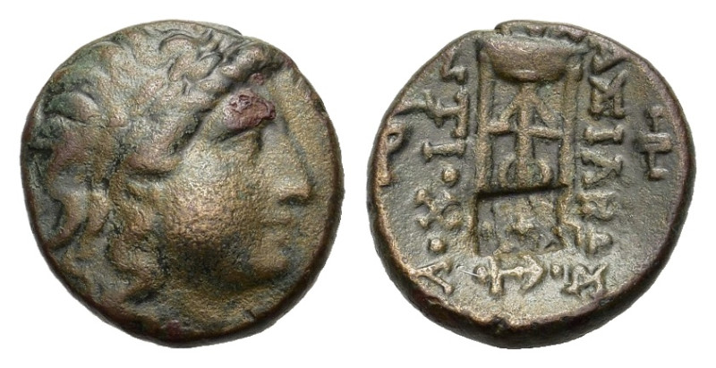 Seleukid Kings. Antiochos II theos. 261-246 BC. Æ (16 mm, 3,4 g) Sardes. Laureat...