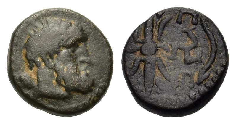 Pisidia. Selge. 2nd-1st centuries BC. Æ (11,4 mm, 2.1 g). Head of Herakles right...