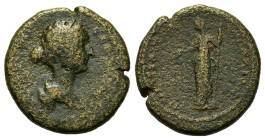 Faustina Junior as Augusta. AD 147-176. Æ (21,7 mm, 6,7 g) Thrace, Plotinopolis. RPC IV online, 4558. About very fine.