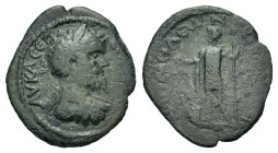 Septimius Severus. AD 193-211. Æ (21,8 mm, 4,4 g). Claudius Traianus, magistrate. Phrygia, Philomelion. Apparently unpublished. Extremely rare. Very f...