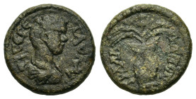 Geta as Caesar. AD 198-209. Æ (17,5 mm, 4,3 g) Lydia, Apollonis(?). Cf. SNG Copenhagen 28. Very fine.