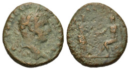 Geta. AD 209-211. Æ (21,6 mm, 8,6 g). Uncertain mint. Fair.