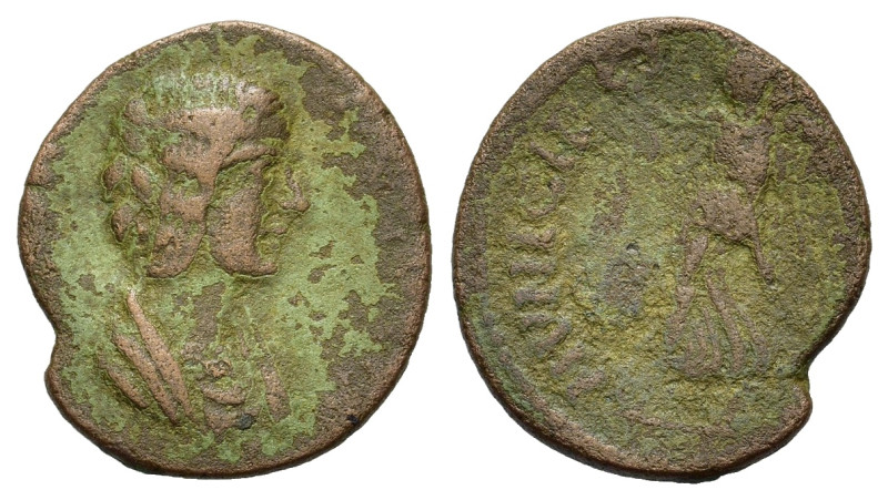 Julia Domna as Augusta. AD 193-217. Æ (23,5 mm, 6 g) Macedon. Stobi. IVLIA AVGVS...