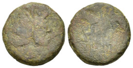 Anonymous, after 211 BC. Æ As, Rome. (30 mm, 18 g).