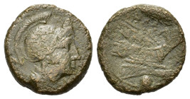 Anonymous. 217-215 BC. Æ Uncia. (19,5 mm, 5,7 g) Rome.