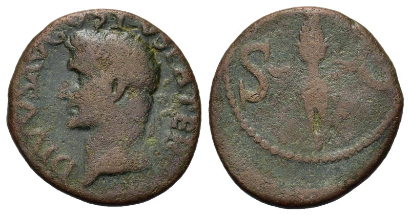 Divus Augustus. 27 BC - AD 14. Æ As (27 mm, 9,5 g). Rome. c. AD 34-37. Radiate h...