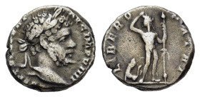 Septimius Severus. AD 193-211. AR denarius (16,5 mm, 3,8 g). Rome mint. [L SEPT SEV PERT] AVG IMP VIIII, laureate head right. R/ LIBERO PATRI, Liber (...