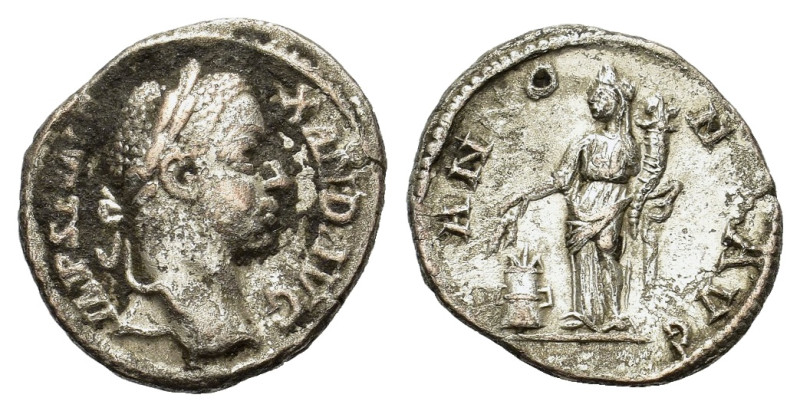 Severus Alexander. AD 222-235. AR Denarius (19 mm, 3,3 g). Rome. IMP C M AVR SEV...