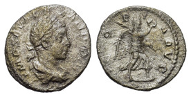 Severus Alexander. AD 222-235. AR Denarius. Antioch. IMP SEV ALEXAND AVG. Laureate, draped and cuirassed bust right. R/VICTORIA AVG. Victory advancing...