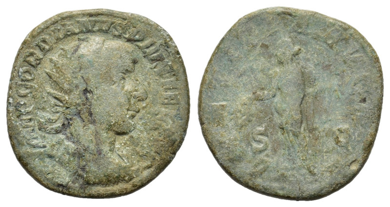 Gordian III. AD 238-244. Æ Dupondius (24 mm, 8,5 g). Rome. 