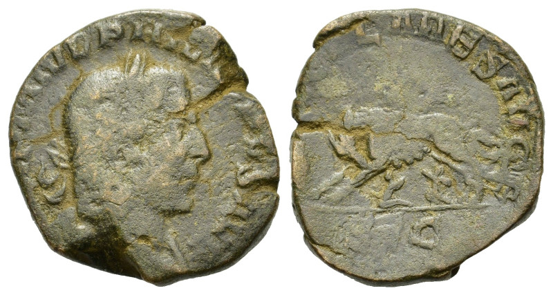 Philip I. AD 244-249. Æ Sestertius (26 mm, 13,3 g) Rome. IMP M IVL PHILIPPVS AVG...