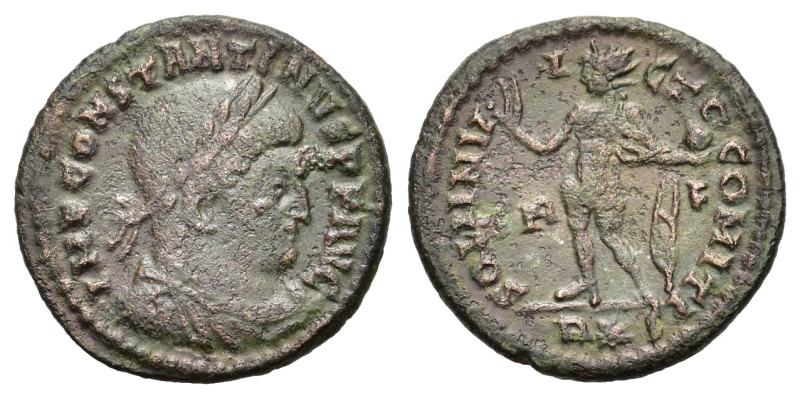 Constantine I. AD 316-337. Æ Follis (20 mm, 3,1 g) Rome. Laureate, draped and ar...