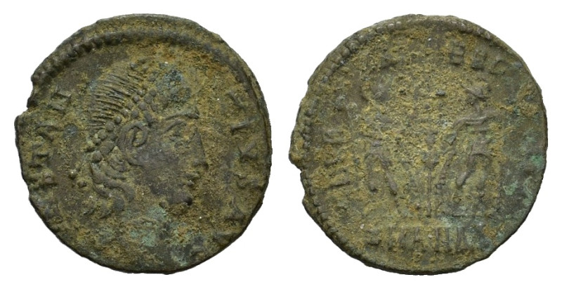 Constantius II. AD 337-361. Æ Follis (15 mm, 1,4 g) Antioch. CONSTANTIVS AVG, pe...