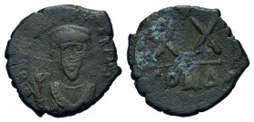 Phocas. AD 602-610. Æ 20 Nummi (21 mm, 5,1 g), Constantinople. Sear 644. Very fine.