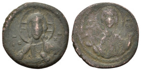 Anonymous Folles. Time of Romanus IV, Circa 1068-1071. Æ Follis (26,4 mm, 6,5 g). Constantinople mint. Facing bust of Christ Pantokrator R/ Facing bus...